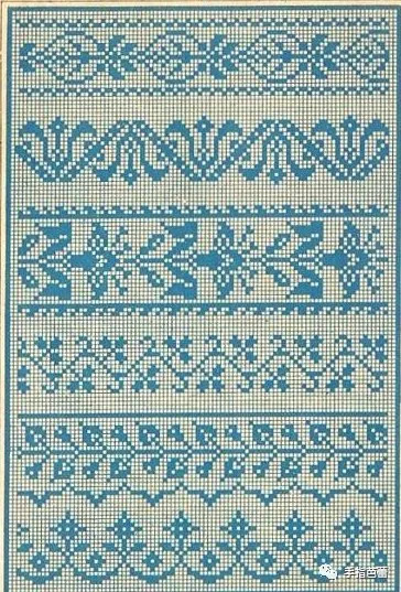 正方形格子毛衣编织图片