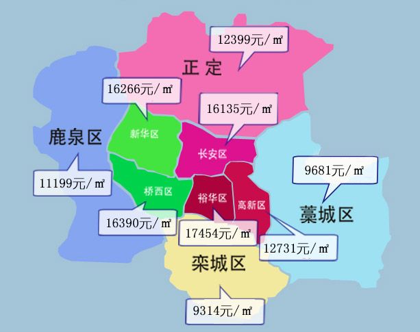 最新,石家莊房價地圖發佈,1791個小區房價一覽!這個小區最貴34220元!