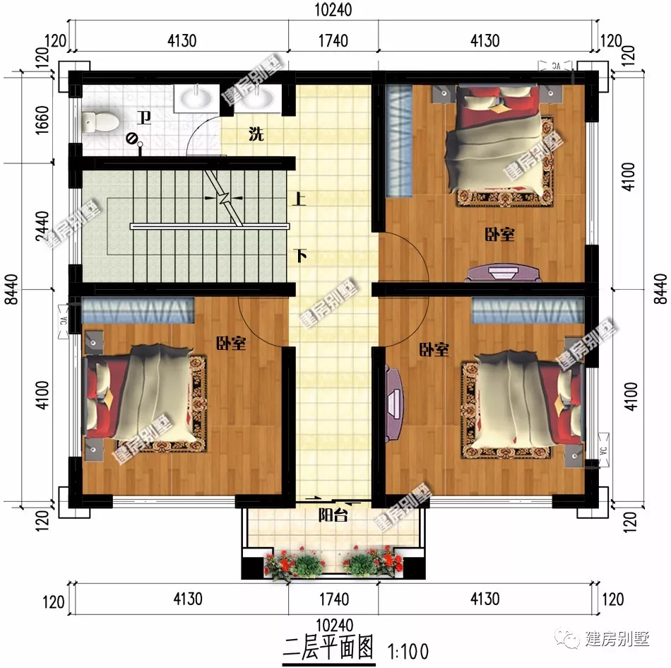 三層:一間儲物室,大面積的單間做休閒娛樂房和健身房等,另外其餘的該