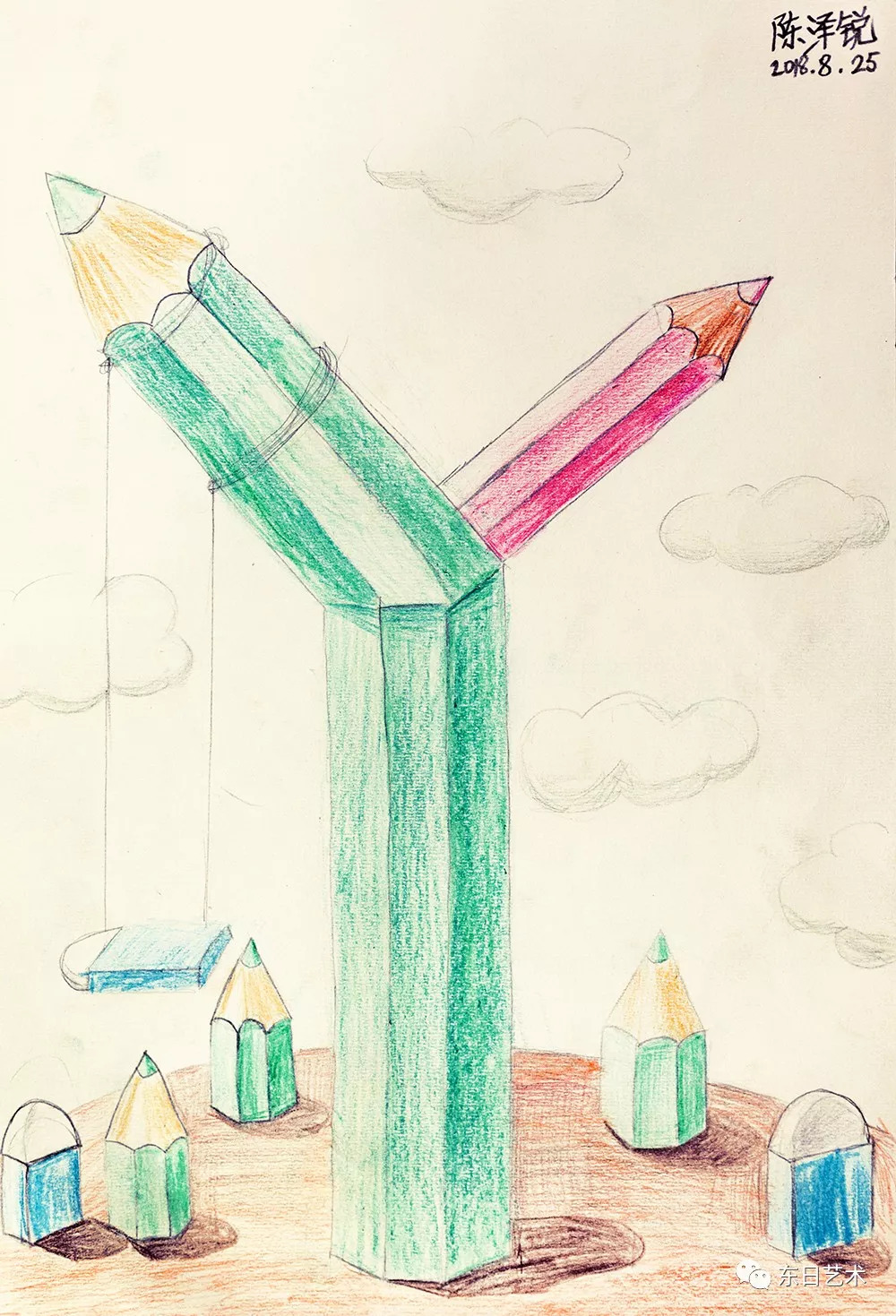 创意素描铅笔的联想