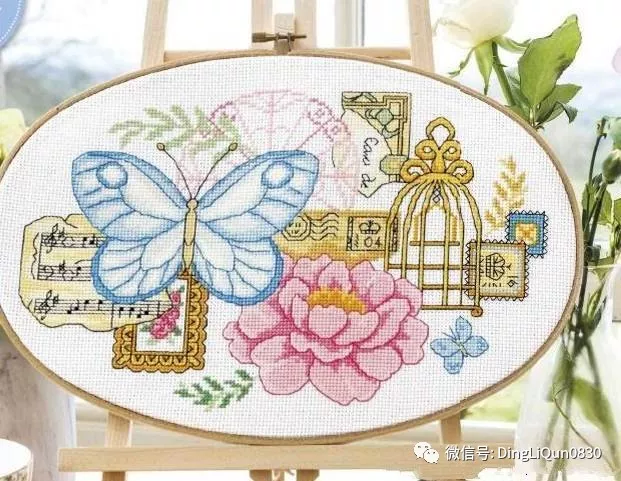 【十字绣图】一组关于蝴蝶的十字绣图集