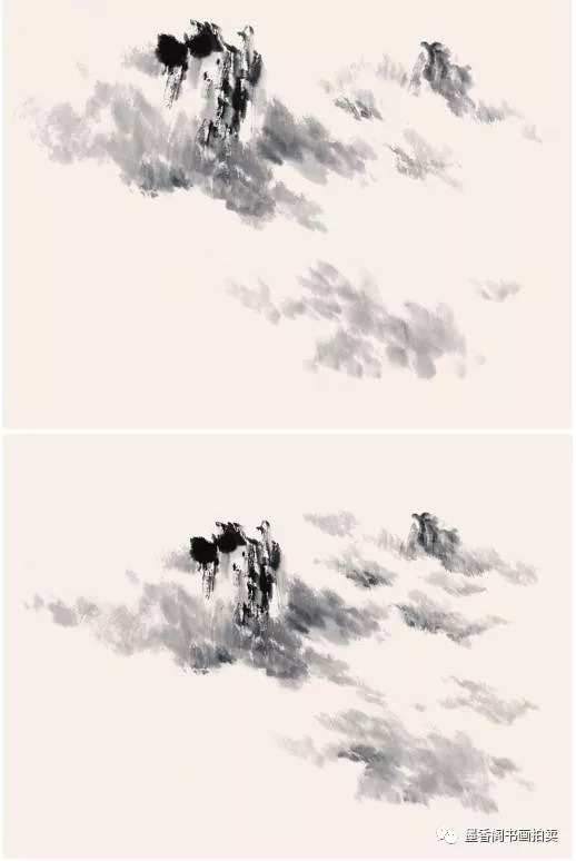 各种水墨画云的画法图片