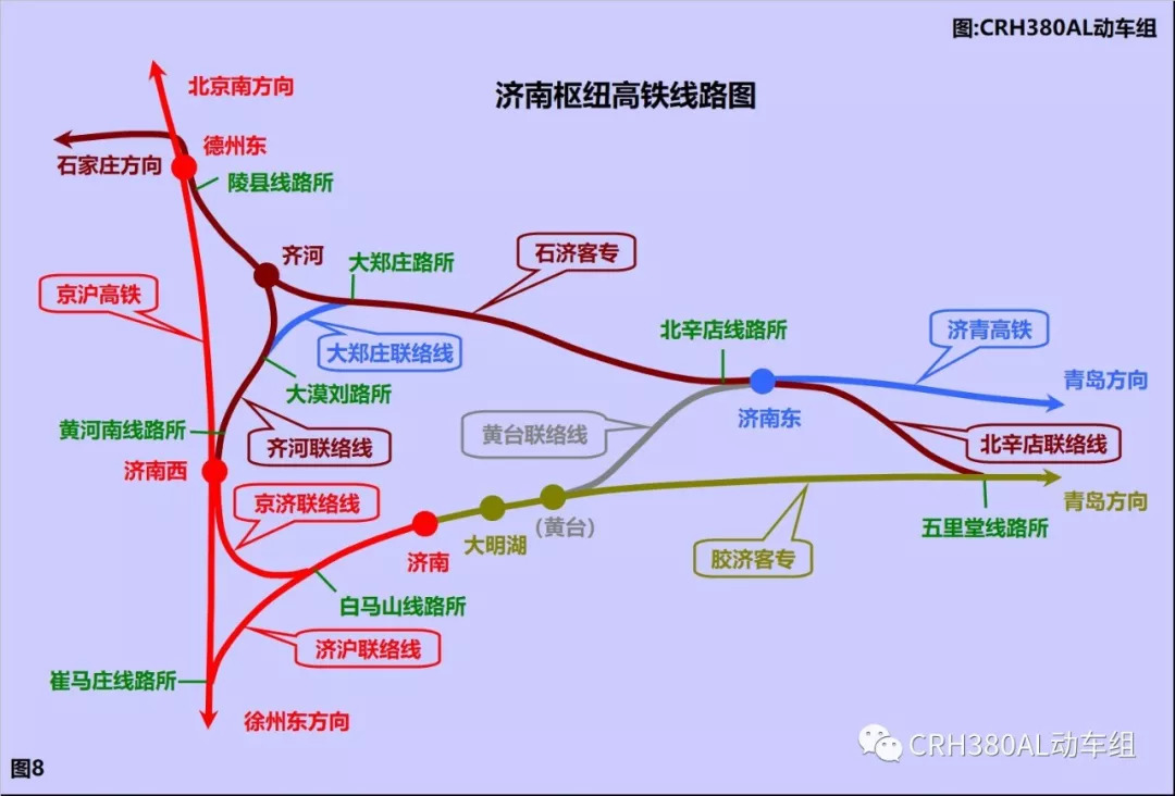 全方位解讀濟青高鐵的動車組列車運行徑路