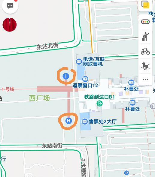郑州东站示意图图片