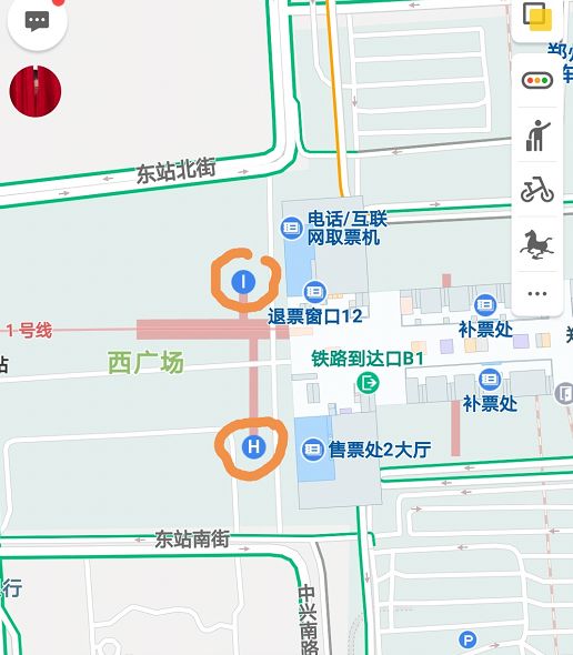 地铁乘客:郑州东站西广场h和i出口今起封闭 请绕行站厅内部出入口