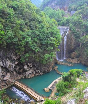 帳篷3,門票:已含行程中雙河洞景區或地下裂縫門票,儺城,紅果樹瀑布首