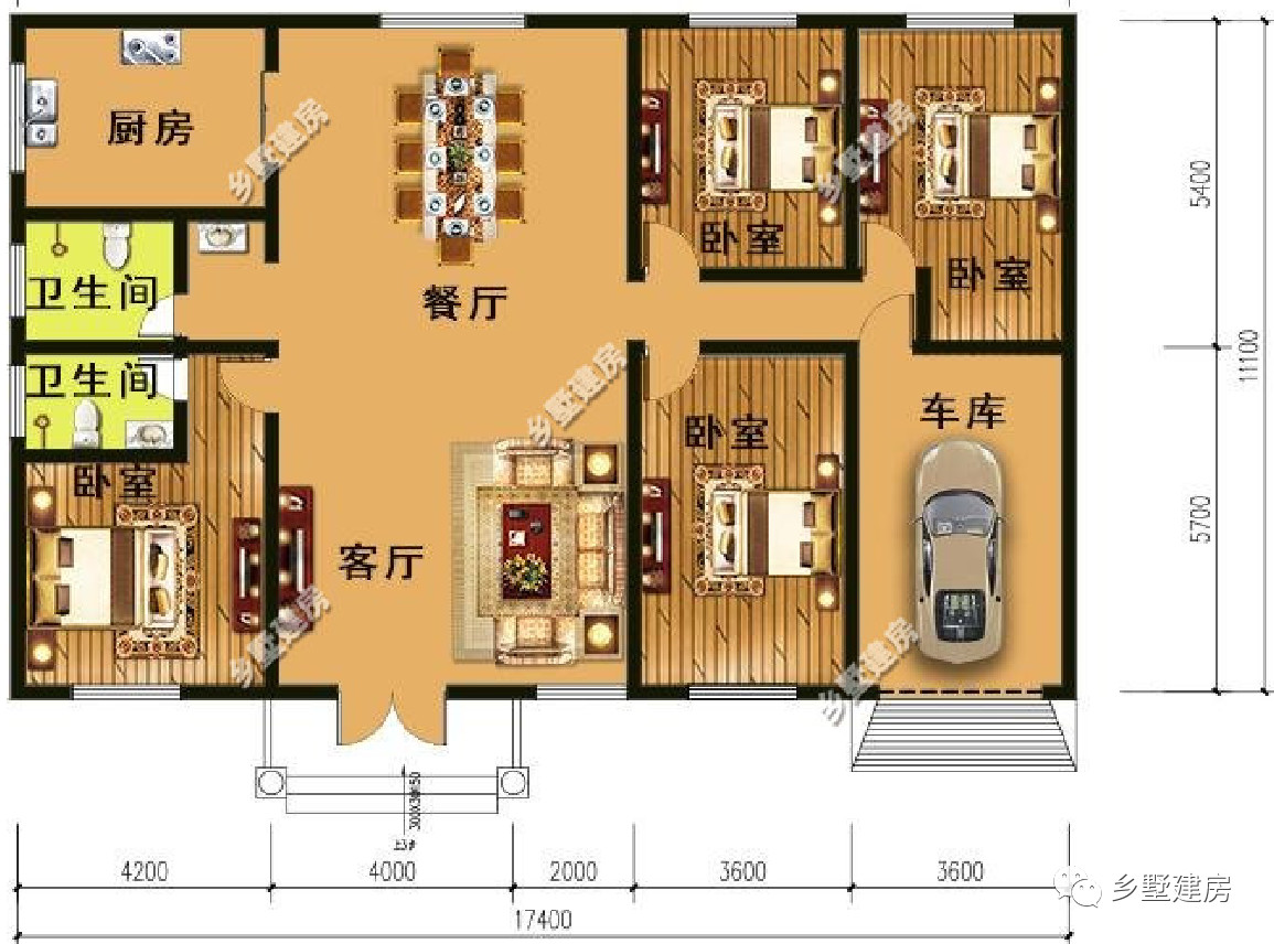 建房子设计图农村10万图片