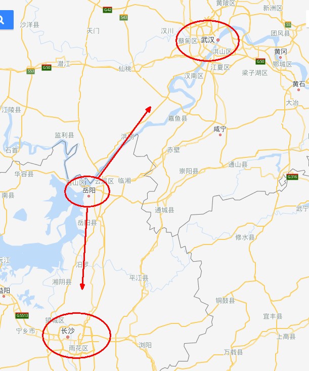 岳阳的地理位置独特,位于长沙和武汉的中间,尽享两个省会城市的经济