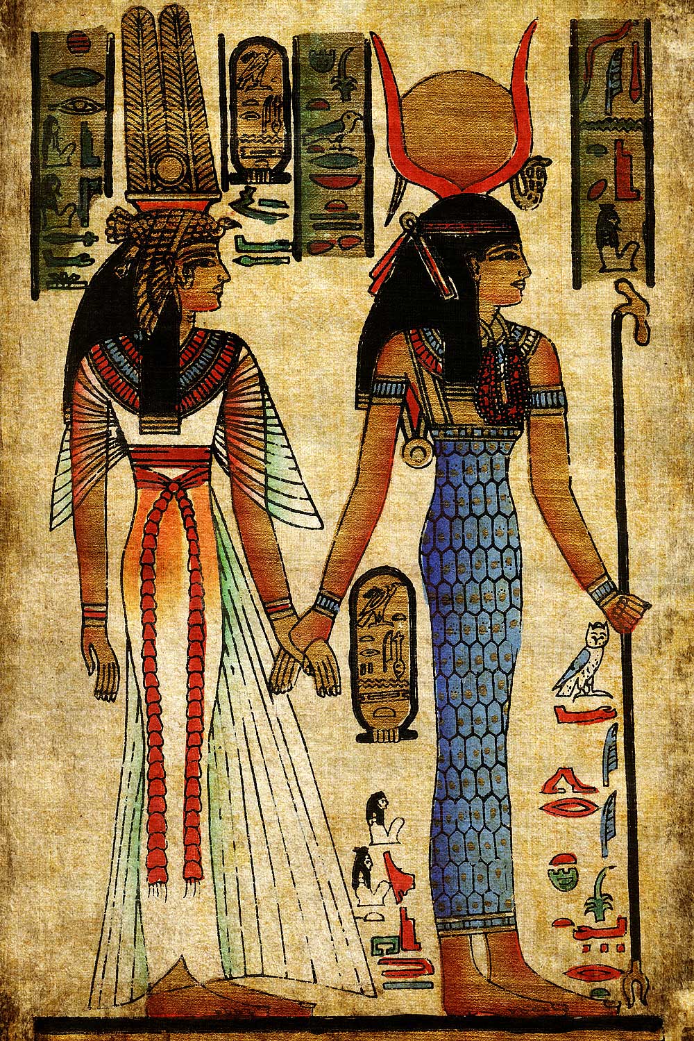 引导图片:埃及的绘画有三种样式