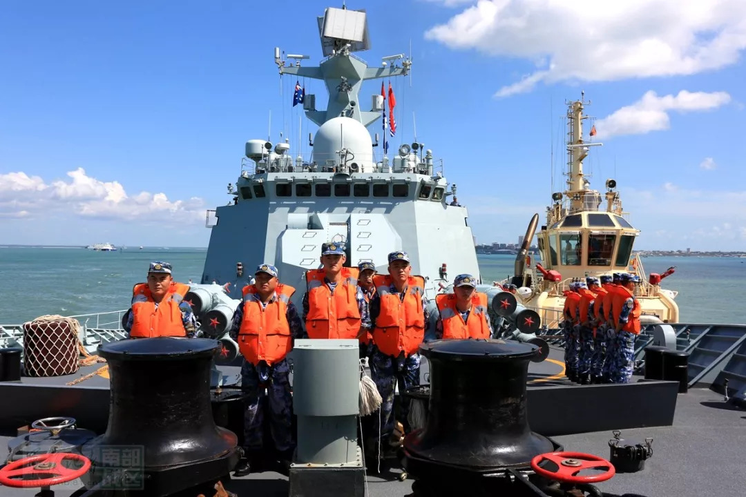 载誉归来,中国海军黄山舰启程回国