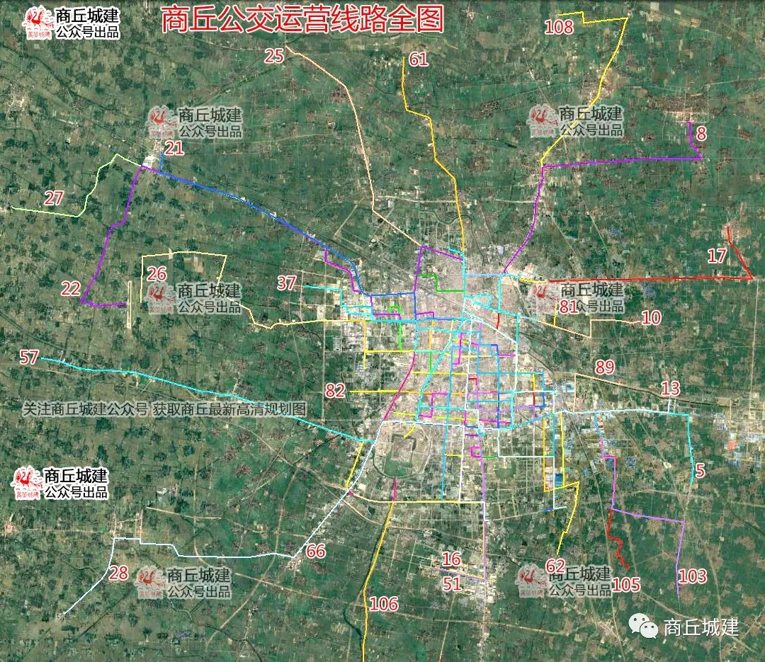 商丘公交车路线图图片