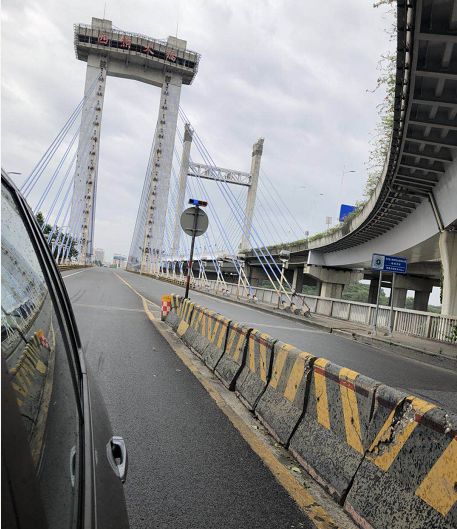 江西九江大桥疫情封桥图片