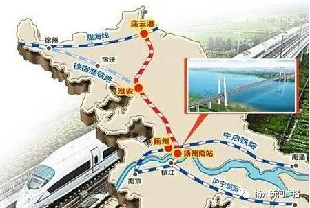 重點建設和完善北沿江高鐵南京北站,南沿江鐵路江陰站,金壇站,武進站