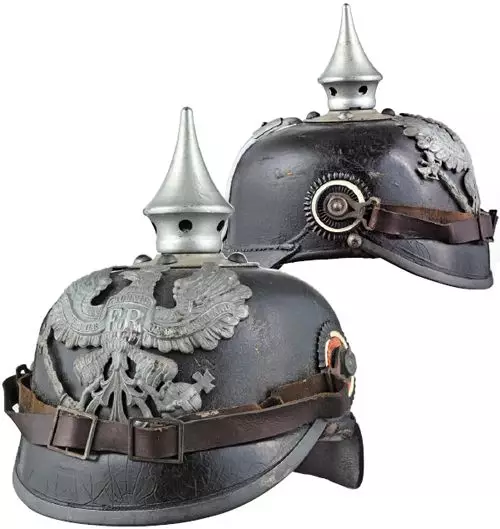 第一次世界大战德军最显眼的标志:尖顶盔