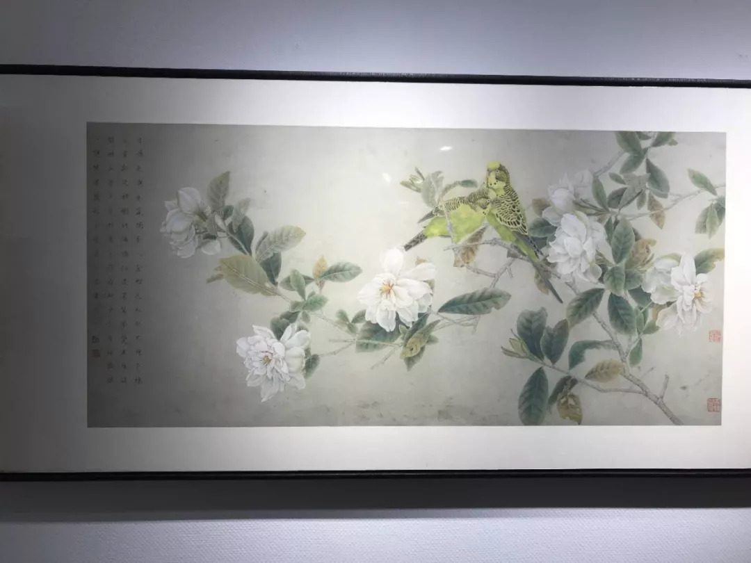 音频移生映迹陈胜工笔花鸟画作品展在西安开展