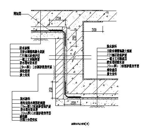 地下室防水設計cad樣圖全集,速度來看|同濟微晶