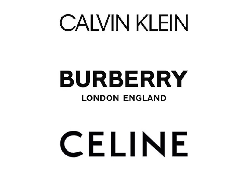 更有不少人表示,celine 新 logo 跟 ck,burberry 简直宛如一奶同胞