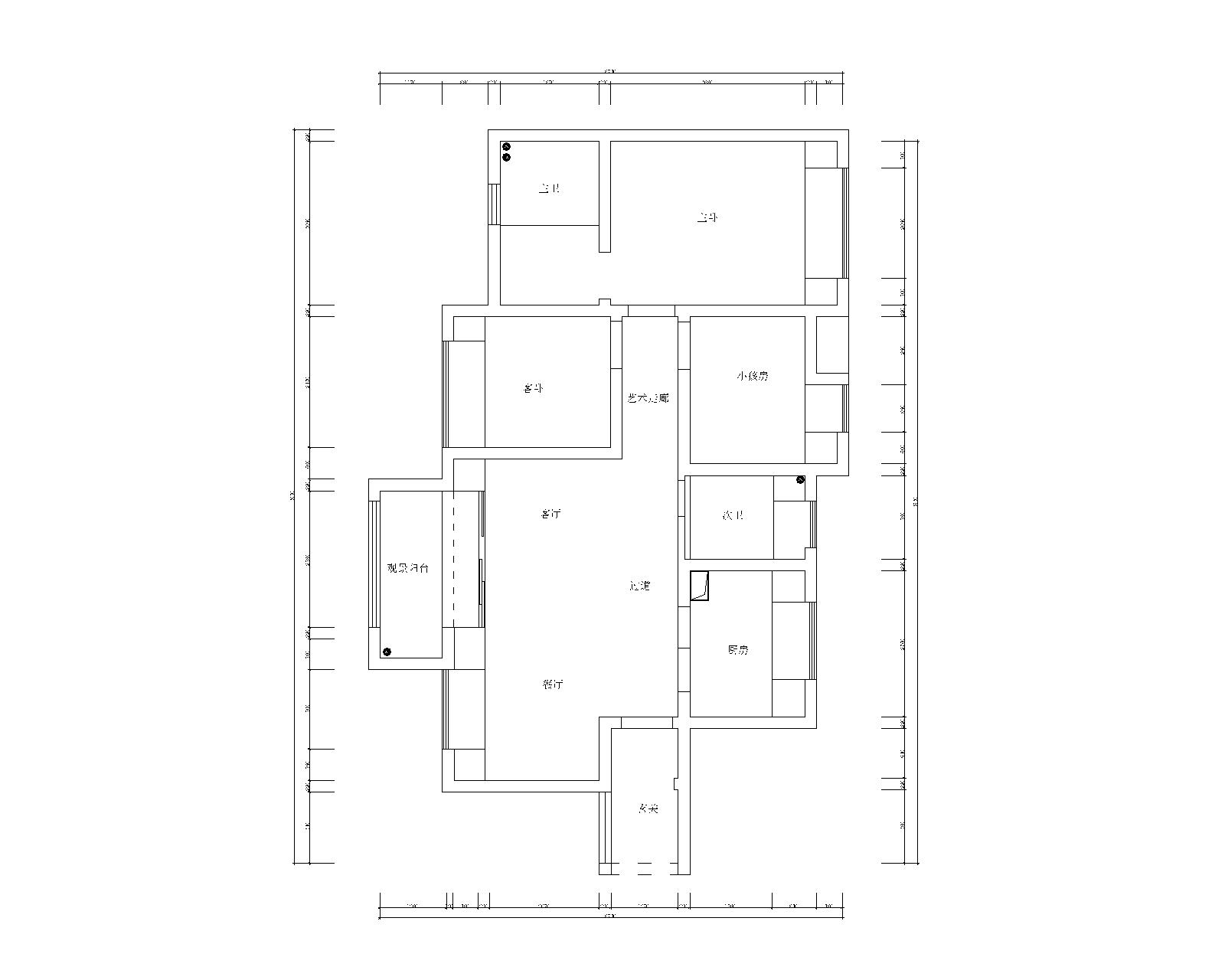 南充:中航城建面88平户型,装修后实得95平,硬装效果前后对比