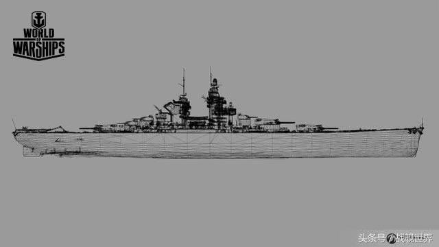 战舰科普法国图纸舰阿尔萨斯不受海军条约限制的最先进设计