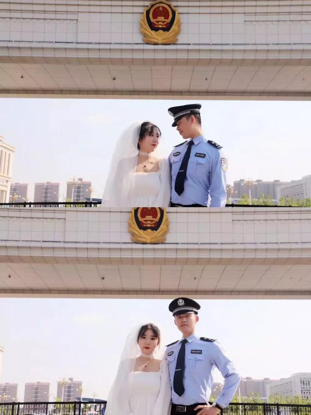 当警服遇见婚纱图片