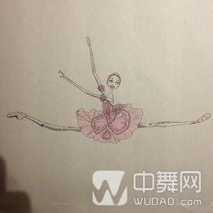 芭蕾舞者简笔插画,微妙微翘