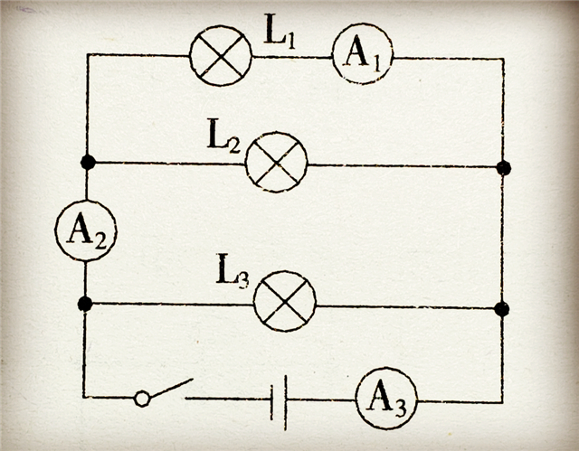 三燈泡並聯,三電流表各測誰的電流?這三道物理電學題難不難?