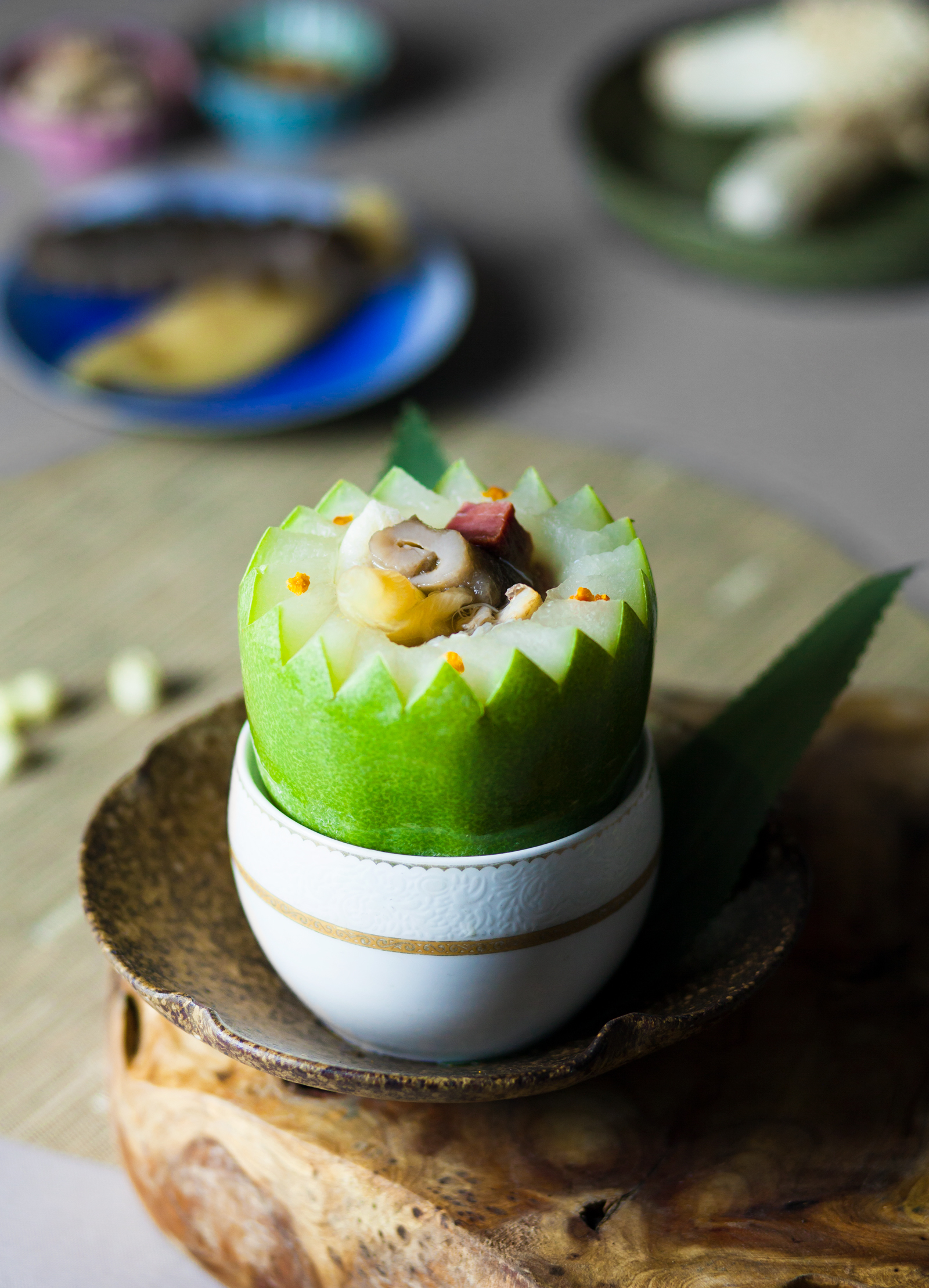 冬瓜盅美食图片