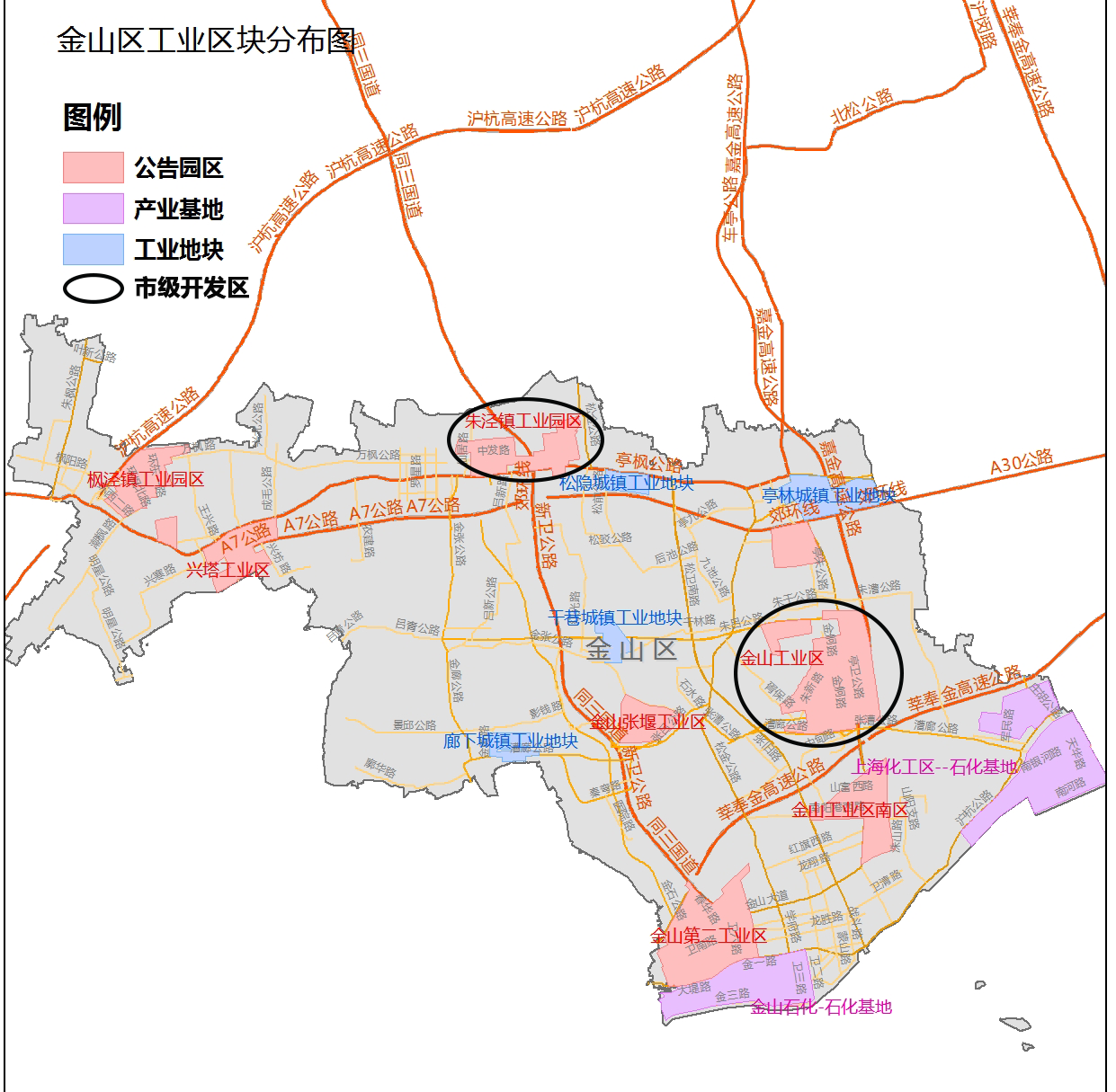 上海市104地塊——市級開發區土地概況及主導產業分佈