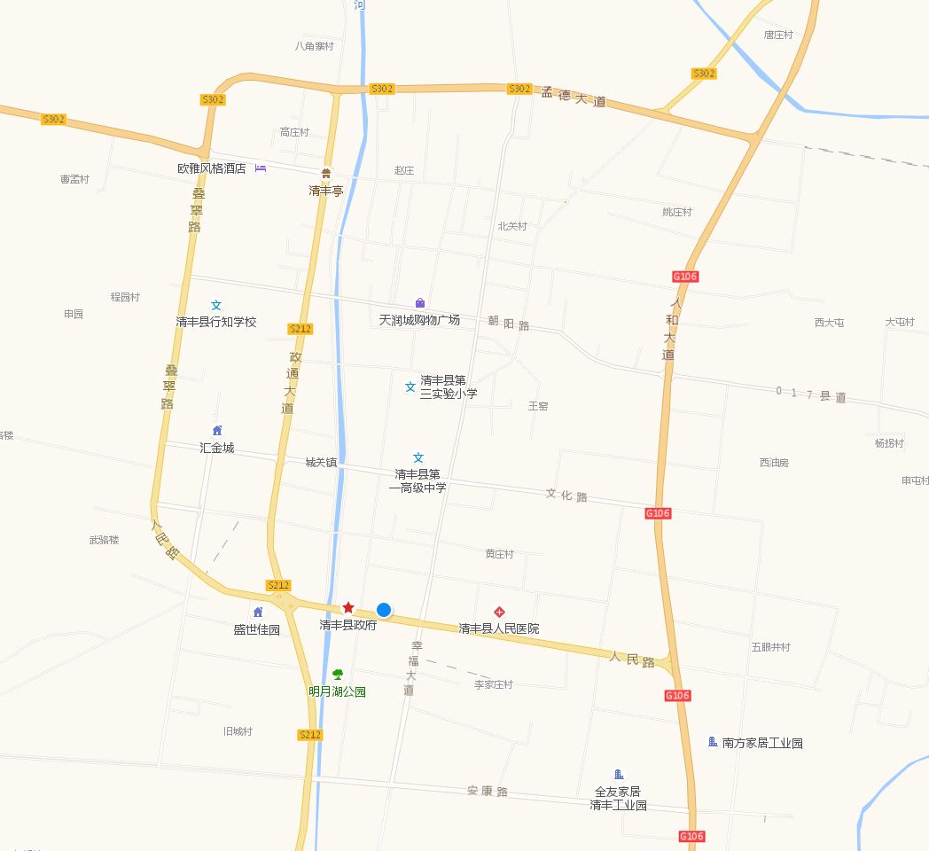 清丰县城地图街道名称图片
