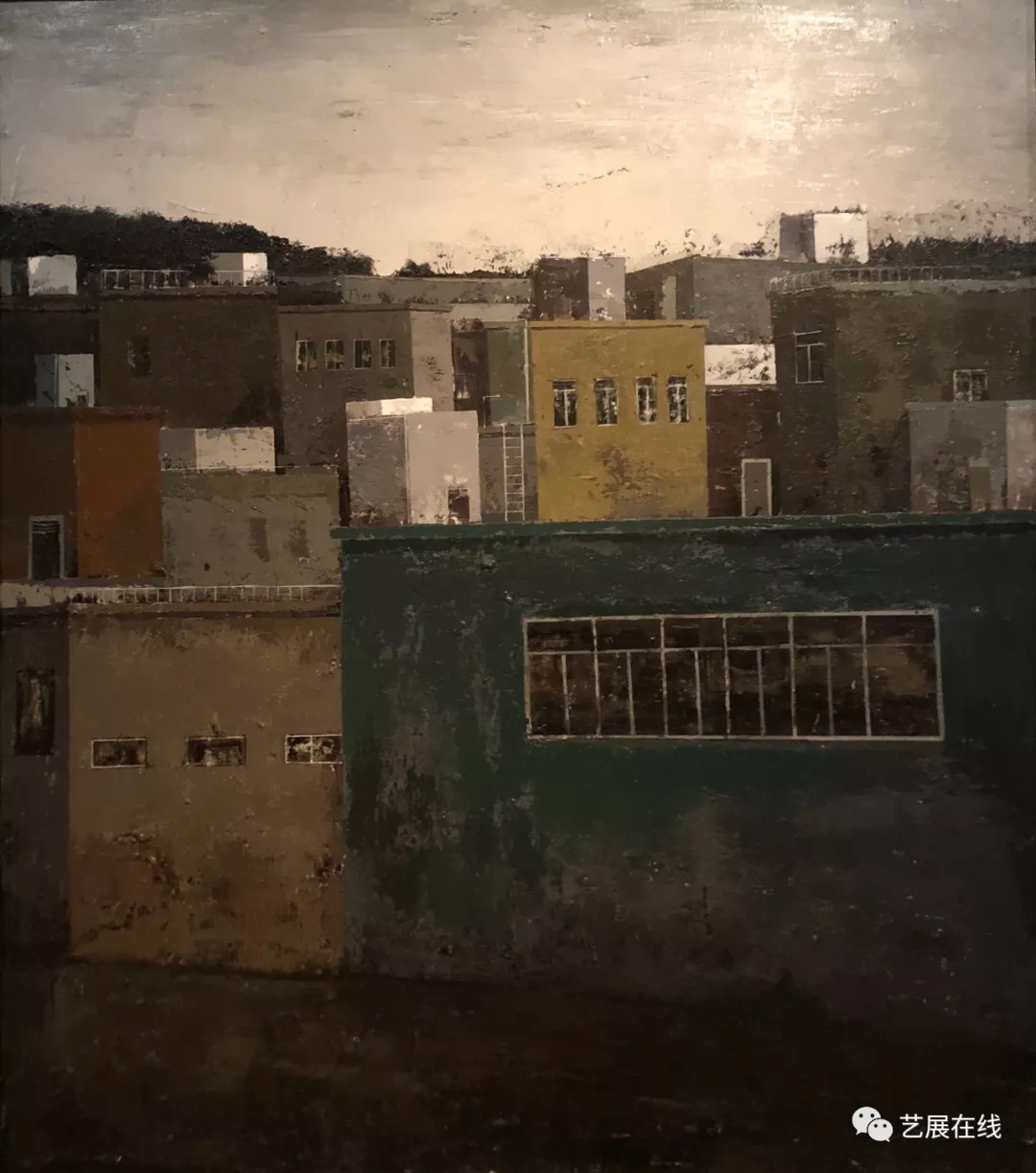 41×33cm 2008年王永明《田园牧歌》布面油画60×80cm 2018年邱保贵