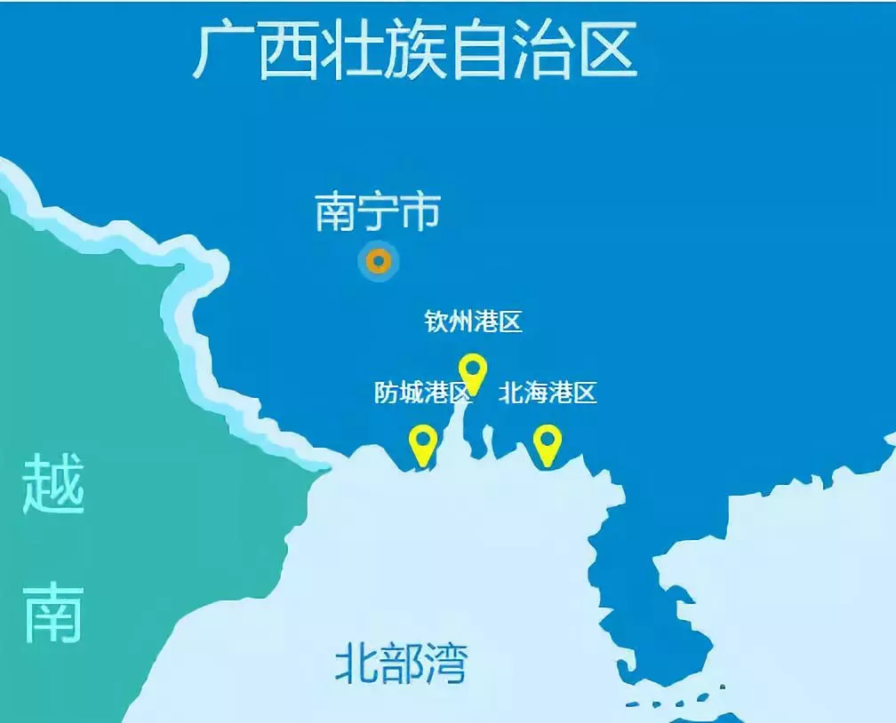 广西北部湾经济区地图图片