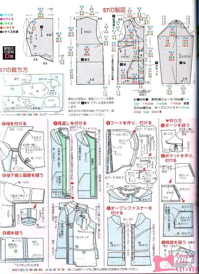 女士卫衣裁剪教程图片