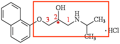 芳氧丙醇胺结构化学名1
