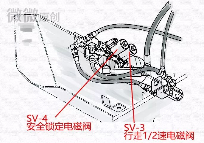 卡特312电磁阀位置图图片