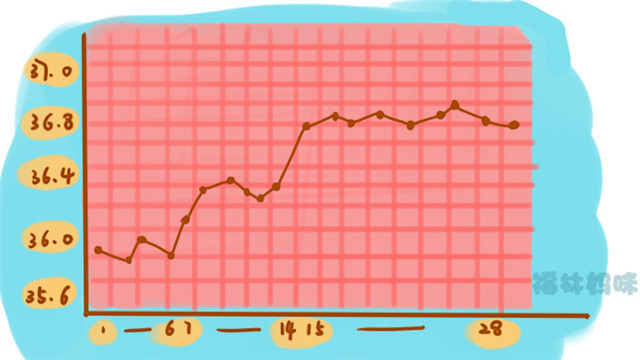 怀孕了体温变化图图片