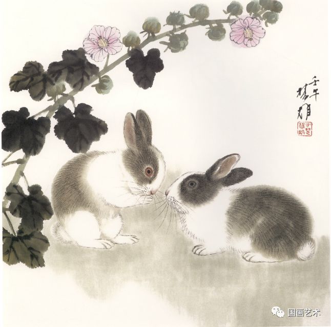素材来源:安徽美术出版社《当代中国画名家画兔 方楚