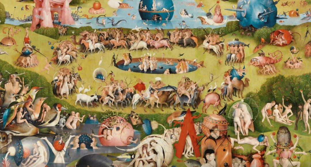 博斯的另一幅畫《人間樂園》(the garden of earthly delights 1490