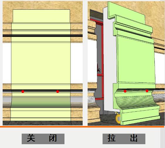 石材牆裙消火栓暗門工藝