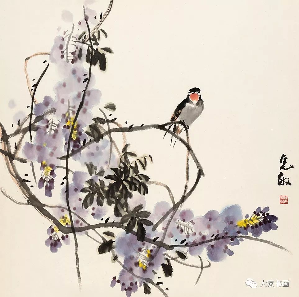 著名花鸟画家阮克敏教授作品展今日在柒月美术馆开幕后附展览作品图
