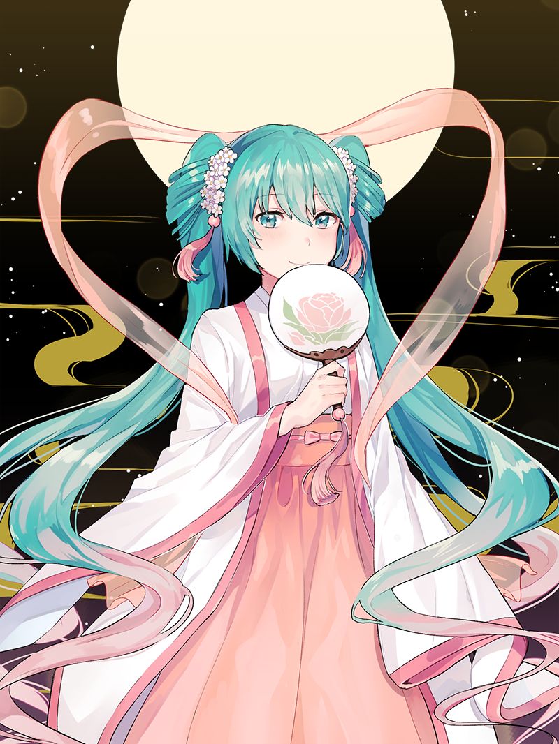 中秋节特辑初音未来中秋初音二次元萌图