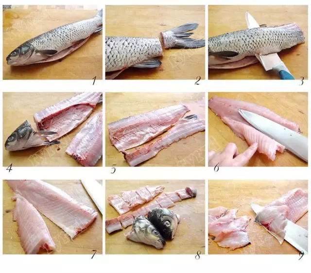 草鱼怎么切片去刺图解图片