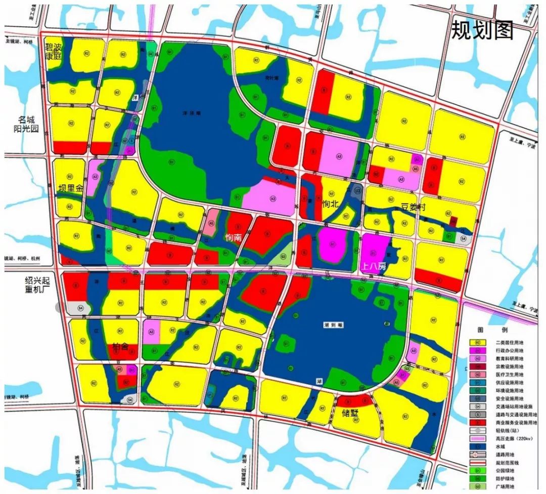 在绍兴,两湖区域属于先规划后建设的典范