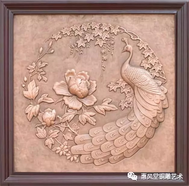 锻铜浮雕画精美的艺术装饰品