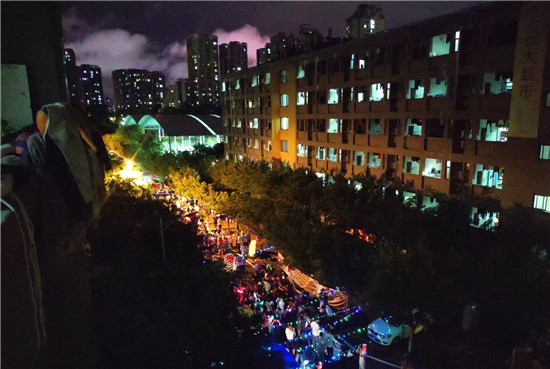 重慶郵電大學移通學院最美的風景線北山書院中秋夜