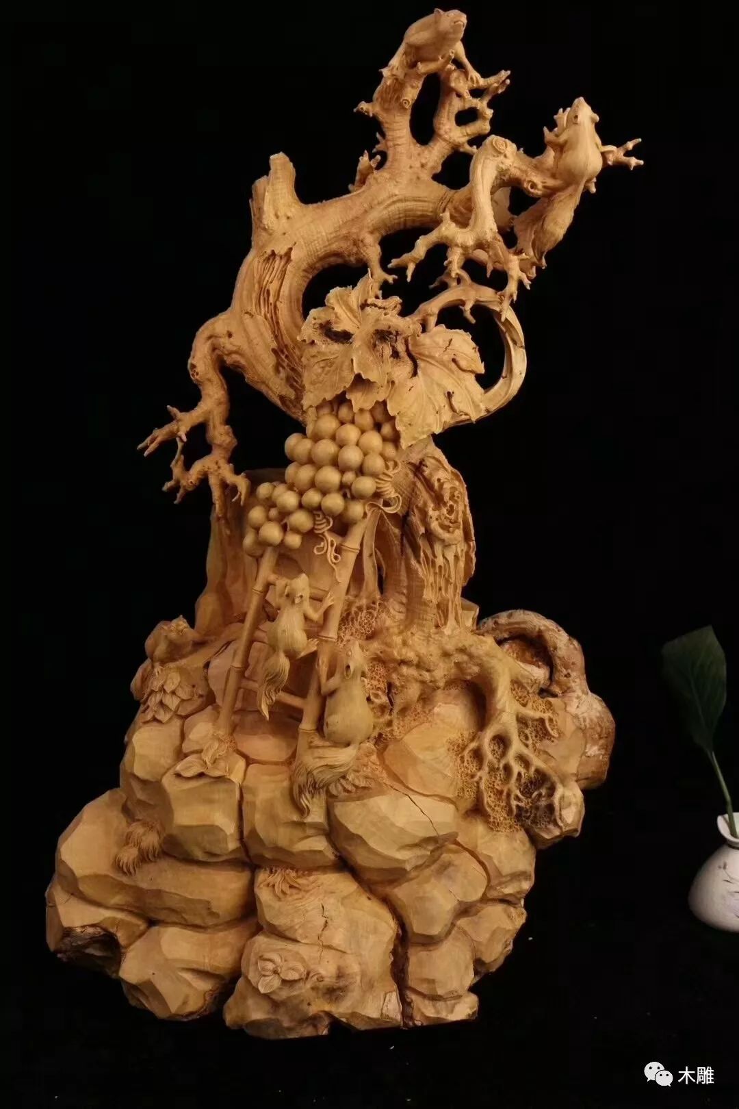 件件精工写实的黄杨木雕尽显技艺精彩