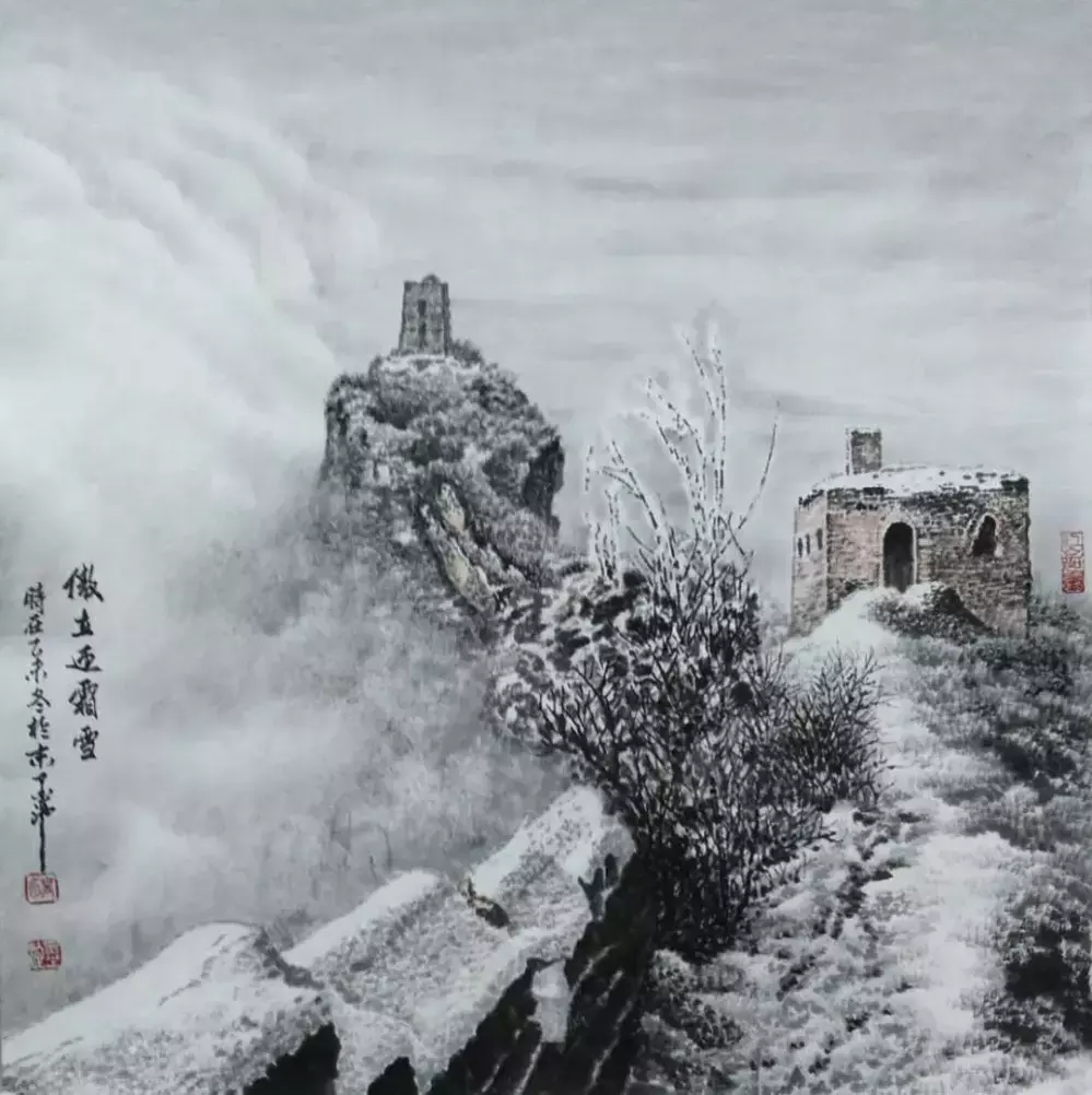 中国冰雪长城画派创始人高明大师作品赏析