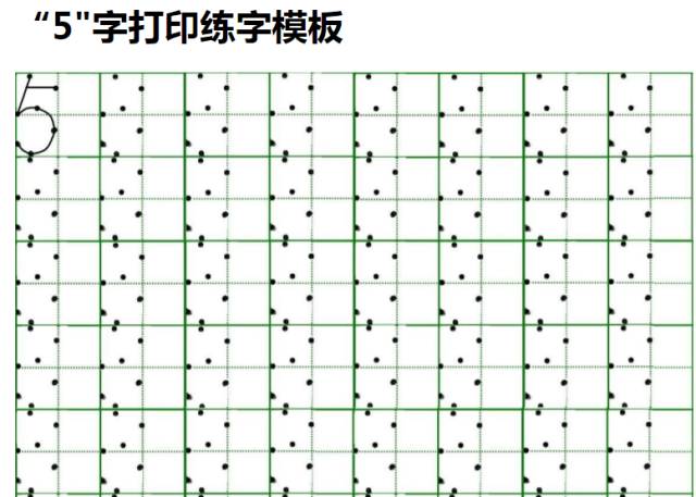 0-9在田字格中的規範寫法!(附練字模板)