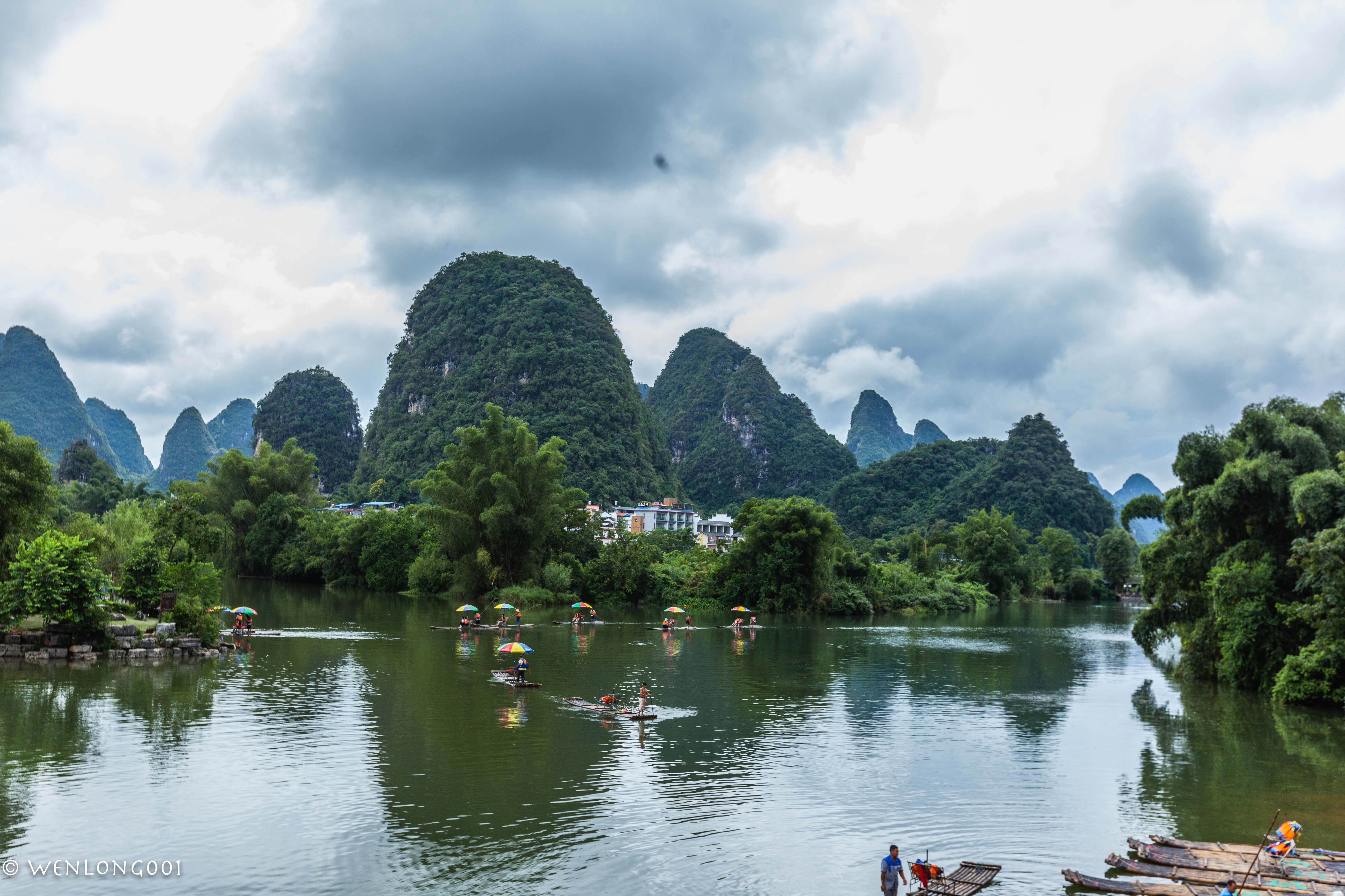 十一黄金周去桂林,在阳朔遇龙河看着甲天下的风景美哭了