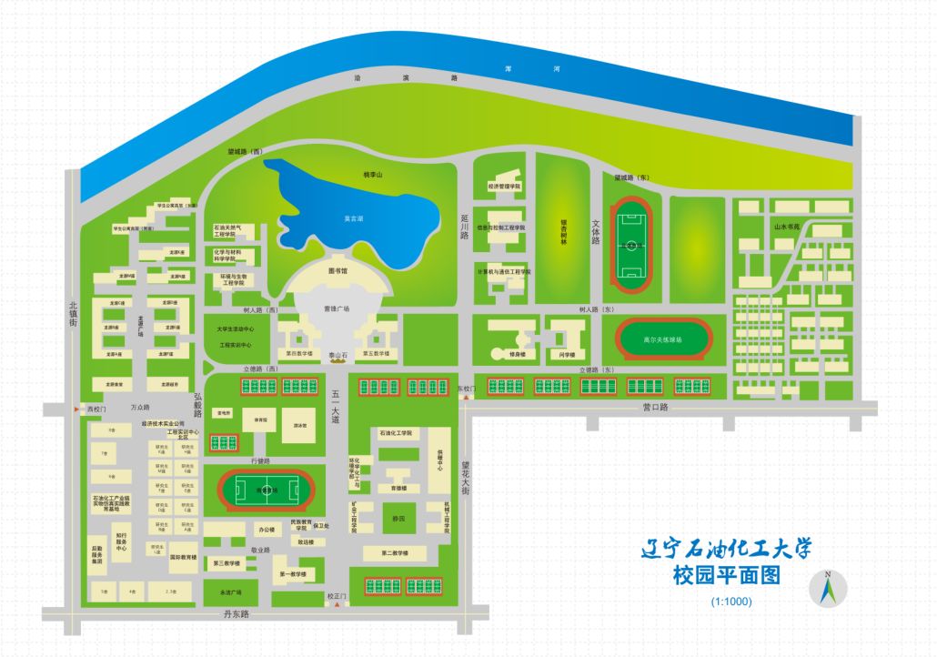 辽宁石油化工大学地图图片