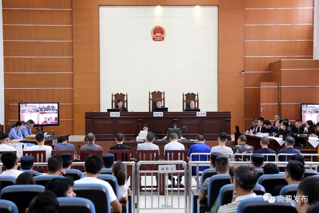 肇庆首宗扫黑除恶团伙案件在高要区法院公开审理